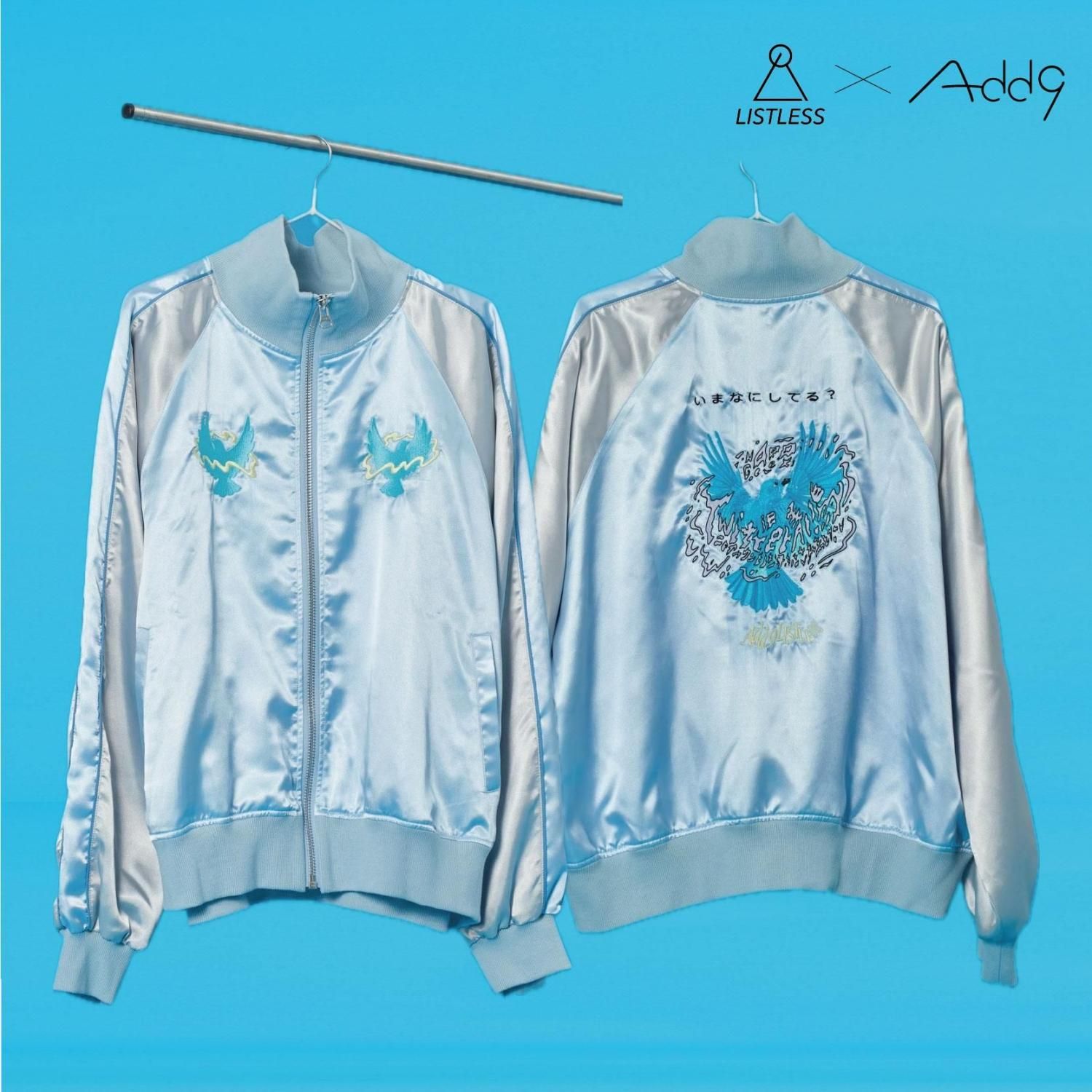 <img class='new_mark_img1' src='https://img.shop-pro.jp/img/new/icons2.gif' style='border:none;display:inline;margin:0px;padding:0px;width:auto;' />ڿ̸Add9LISTLESS - souvenir jacket(BLUESILVER)