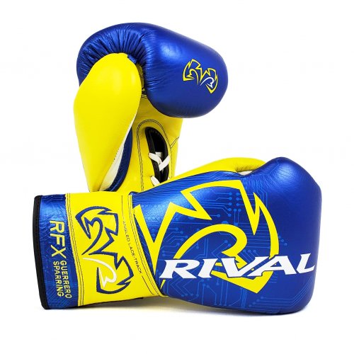 Rival(ライバル) RFX-GUERRERO スパーリング・グローブ・P4Pエディション/ブルー×イエロー- ボクシング・格闘技用品　 ボックスエリート