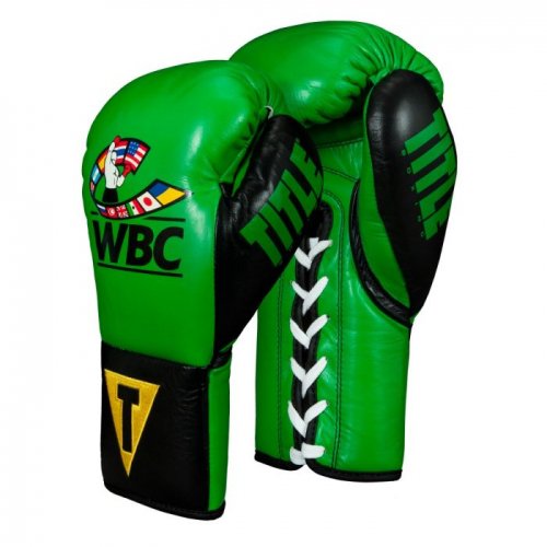 TITLE(タイトル) WBC プロ ファイトグローブ/グリーン×ブラック- ボクシング・格闘技用品　ボックスエリート