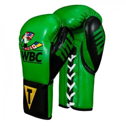 TITLEタイトル WBC Green Belt トレーニンググローブグリーン - ボクシング