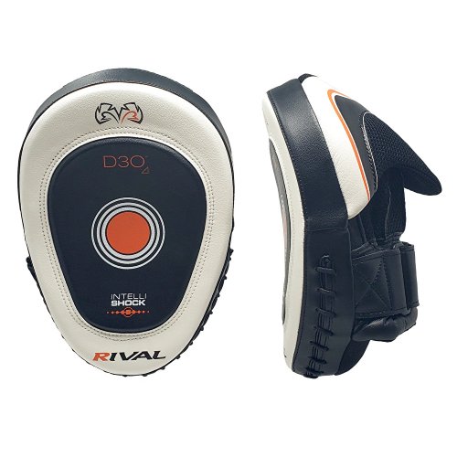 Rival(ライバル) RPM10 d30 Intelli-Shock プロ・パンチングミット(NEXT GEN.)/ブラック×ホワイト-  ボクシング・格闘技用品　ボックスエリート
