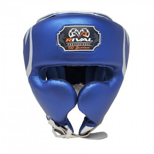 Rival(ライバル)　RHG100　PROFESSIONAL ヘッドガード/ブルー×シルバー - ボクシング・格闘技用品　ボックスエリート