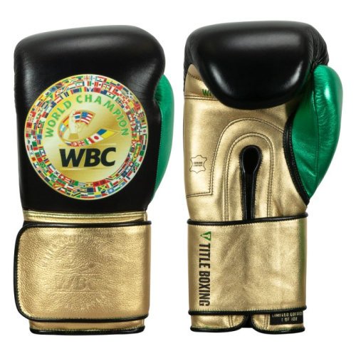 TITLE(タイトル) WBC Green Belt トレーニング・グローブ/ブラック - ボクシング・格闘技用品　ボックスエリート