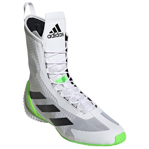 アディダス(adidas) ボクシングシューズ　Speedex Ultra/ホワイト×ブラック×グリーン - ボクシング・格闘技用品　ボックスエリート