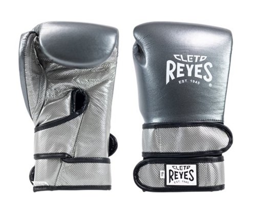 REYES(レイジェス) ダブルループ式　スパーリング・トレーニング用グローブ/オックスフォードグレー×シルバー - ボクシング用品　 ボックスエリート