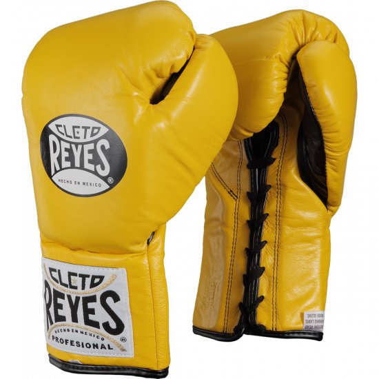 REYES(レイジェス)オフィシャル・プロ・ファイトグローブ・イエロー - ボクシング・格闘技用品　ボックスエリート
