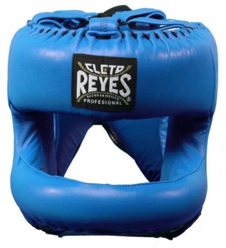 REYES(レイジェス)ヘッドギア・Redesigned・ナイロンフェースバー付き(フルフェイス)ブルー- ボクシング・格闘技用品　ボックスエリート