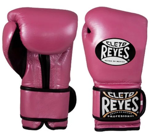 REYES(レイジェス) 　トレーニング＆スパーリンググローブ（マジックテープ式)　メタリック・ピンク - AIBA・ボクシング用品　 ボックスエリート