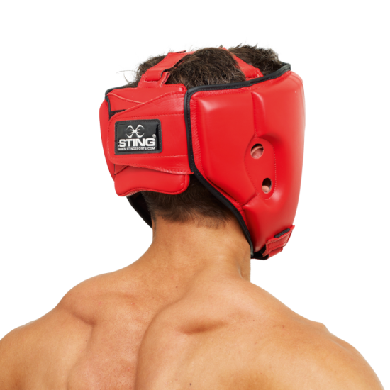 Sting スティング リオ オリンピック公式 Aiba ヘッドギア 赤 ボクシング 格闘技用品 ボックスエリート
