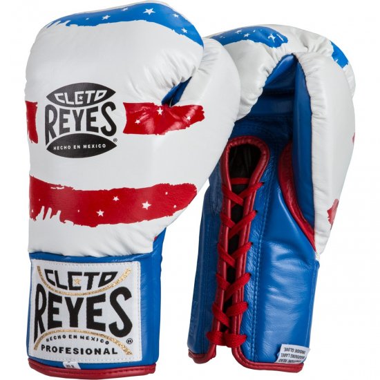 REYES(レイジェス) オフィシャル・プロ・ファイトグローブ/USAフラッグ・カラー- ボクシング・格闘技用品 ボックスエリート