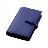 ブレイリオ/Brelio ブレンタボックスカーフ バイブルサイズ システム手帳 6穴16mm No.580-70 ブルー