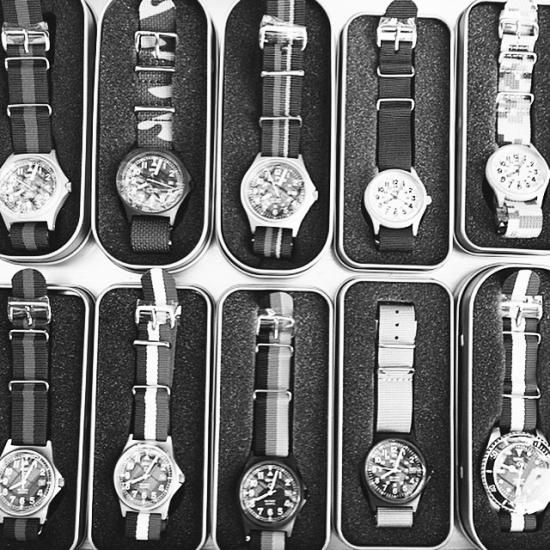 MWC時計GMT ミリタリーダイバーズ クォーツ ステンブレス- MWC