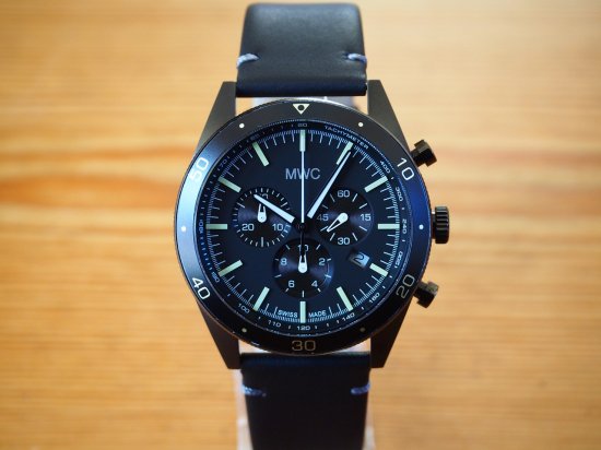 【世界限定200個】ミリタリーウォッチ MWC時計 メンズ腕時計 シビリアン クロノグラフ PVD