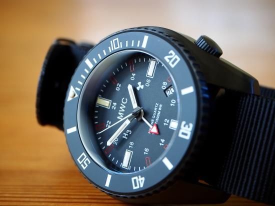 MWC 500mミリタリーダイバーズPVD 潜水艦乗組員 GMT- MWC時計