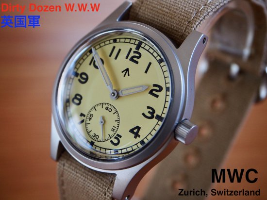MWC時計 1940-50s Dirty Dozen W.W.W自動巻き英国陸軍MoDモデル