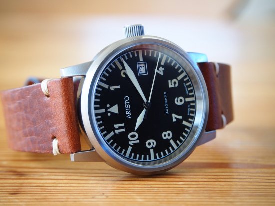 アリスト メンズ 腕時計 自動巻 裏スケルトン ドイツ製 - 腕時計