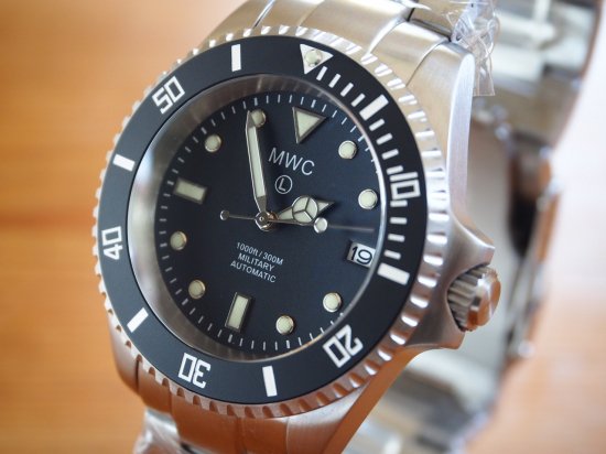 MWC時計の自動巻きダイバーズ サブマリーナ サファイア/セラミックベゼル 300m ステンB ロゴ- MWC時計専門店~UNLIMITED |  アメリカ軍やドイツ軍の軍用時計