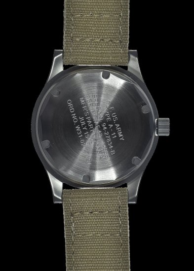 MWC時計 A-11 1940s 第二次大戦モデル 自動巻（ハック機能付き）- MWC時計専門店~UNLIMITED |  アメリカ軍やドイツ軍やイタリア軍やフランス軍の軍用時計