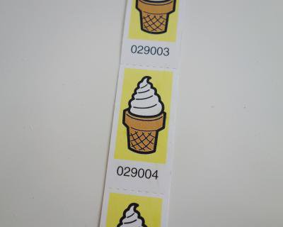 ソフトクリームチケット イエロー Ju Co 海外紙もの 輸入雑貨 ラッピング用品 アンティークのお店