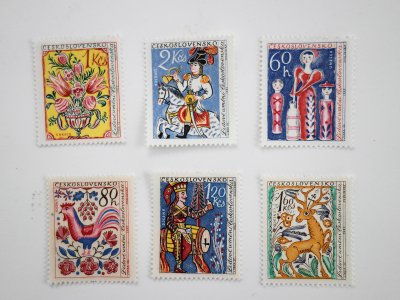 チェコスロバキア 民芸の切手 1963 - Ju-co 海外紙もの・輸入雑貨・ラッピング用品・アンティークのお店