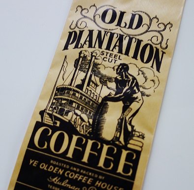 ヴィンテージ コーヒーバック OLD PLANTATION - Ju-co 海外紙もの・輸入雑貨・ラッピング用品・アンティークのお店