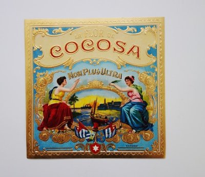 ヴィンテージ シガーBOXラベル COCOSA - Ju-co 海外紙もの・輸入雑貨