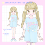 <img class='new_mark_img1' src='//img.shop-pro.jp/img/new/icons1.gif' style='border:none;display:inline;margin:0px;padding:0px;width:auto;' />030AMTDOS BIG TEE DRESS