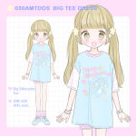 030AMTDOS BIG TEE DRESS