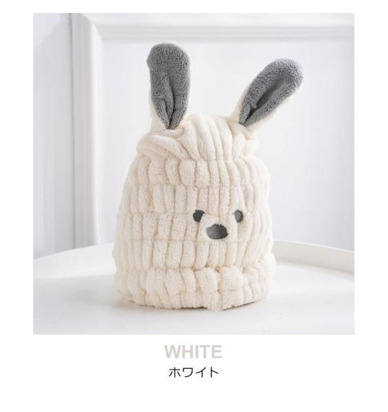 専用❤１枚限定♥みかん＊柔ふわ❤ヘアドライタオル♥和柄うさぎ。 ヘアドライタオルキャップ y4の通販｜ケイララ