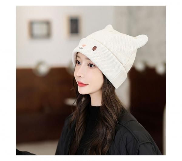 ニット帽(猫耳付き) y6の通販｜ケイララ