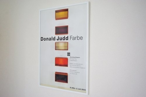 Donald Judd Poster<br>Kunsthaus Bregenz
