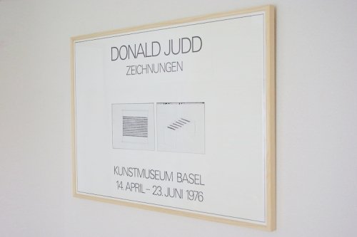 Donald Judd Poster<br>Kunstmuseum Basel