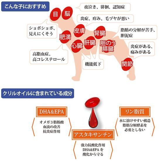 犬用サプリメント ナチュラルハーベスト クリルオイル 35粒 次世代型オメガ３脂肪酸