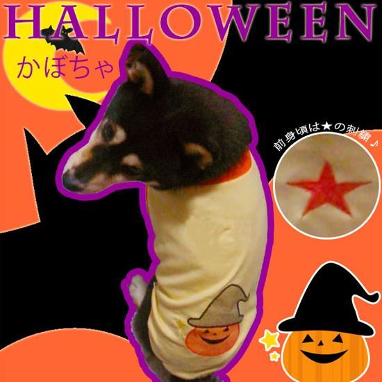 犬服 ドッグウェア ドッグタンクトップ ハロウィン かぼちゃ ｍ Lサイズ 中型犬