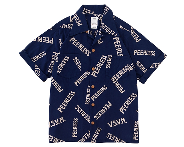 visvim IRVING SHIRT S/S PEERLESS NAVY - iampho.net