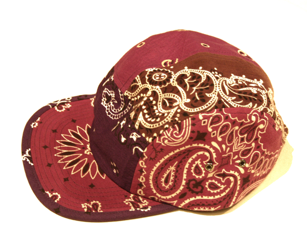 Children of the discordance]VINTAGE BANDANA PATCHWORK CAP (PURPLE