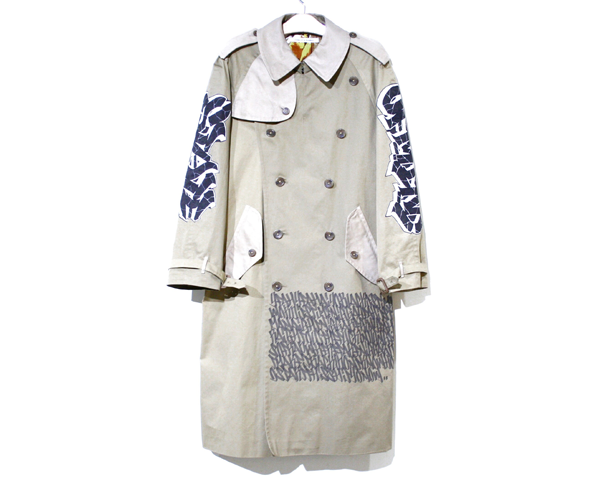 Children of the discordance] VINTAGE TRENCH COAT GRAFITTI 2 