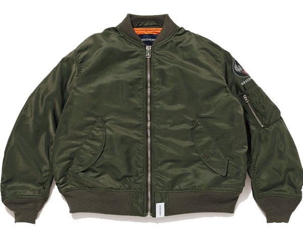 メンズ20ss descendant D-MA1-M NYLON JACKET - ミリタリージャケット