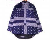<img class='new_mark_img1' src='https://img.shop-pro.jp/img/new/icons50.gif' style='border:none;display:inline;margin:0px;padding:0px;width:auto;' />[Children of the discordance] BANDANA PATCHWORK SHIRT LS (NAVY)/size 1