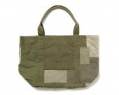 <img class='new_mark_img1' src='https://img.shop-pro.jp/img/new/icons50.gif' style='border:none;display:inline;margin:0px;padding:0px;width:auto;' />[hobo] COTTON US ARMY CLOTH PATCHWORK TOTE BAG M
