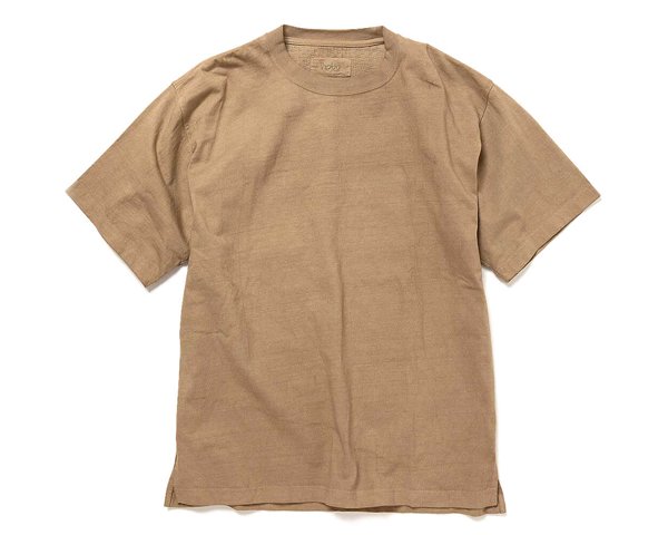 <img class='new_mark_img1' src='https://img.shop-pro.jp/img/new/icons50.gif' style='border:none;display:inline;margin:0px;padding:0px;width:auto;' />[hobo] COTTON HEAVY WEIGHT JERSEY COFFEE DYED CREW NECK TEE