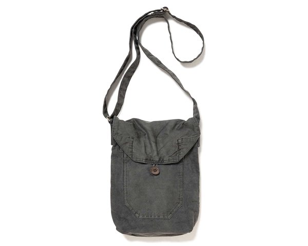 <img class='new_mark_img1' src='https://img.shop-pro.jp/img/new/icons50.gif' style='border:none;display:inline;margin:0px;padding:0px;width:auto;' />[hobo] COTTON TWILL CHARCOAL DYED SHOULDER BAG