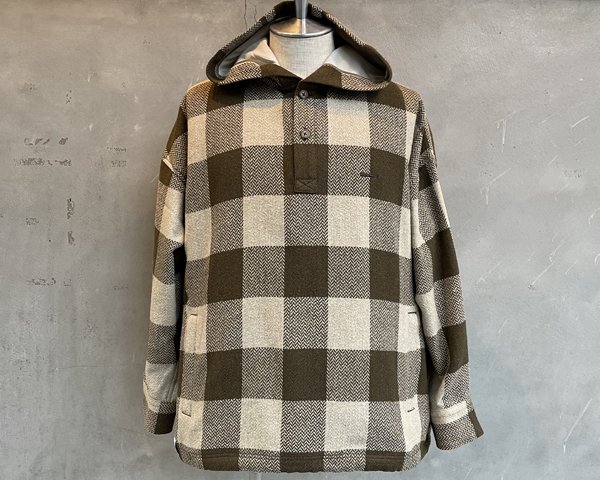 DESCENDANT] MOLE HOODED LS SHIRT FULL SIZE [ACOUSTICROCK] 札幌