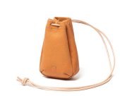 [hobo] DRAWSTRING POUCH MINI COW LEATHER