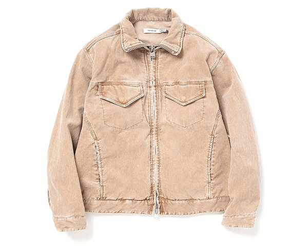 ヒート TRUCKER BLOUSON T/C CORD SOLFUR DYED VW - 通販 - www