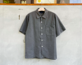 <img class='new_mark_img1' src='https://img.shop-pro.jp/img/new/icons8.gif' style='border:none;display:inline;margin:0px;padding:0px;width:auto;' />[DESCENDANT] S WIND OPEN COLLAR SS SHIRT PIGMENT DYE