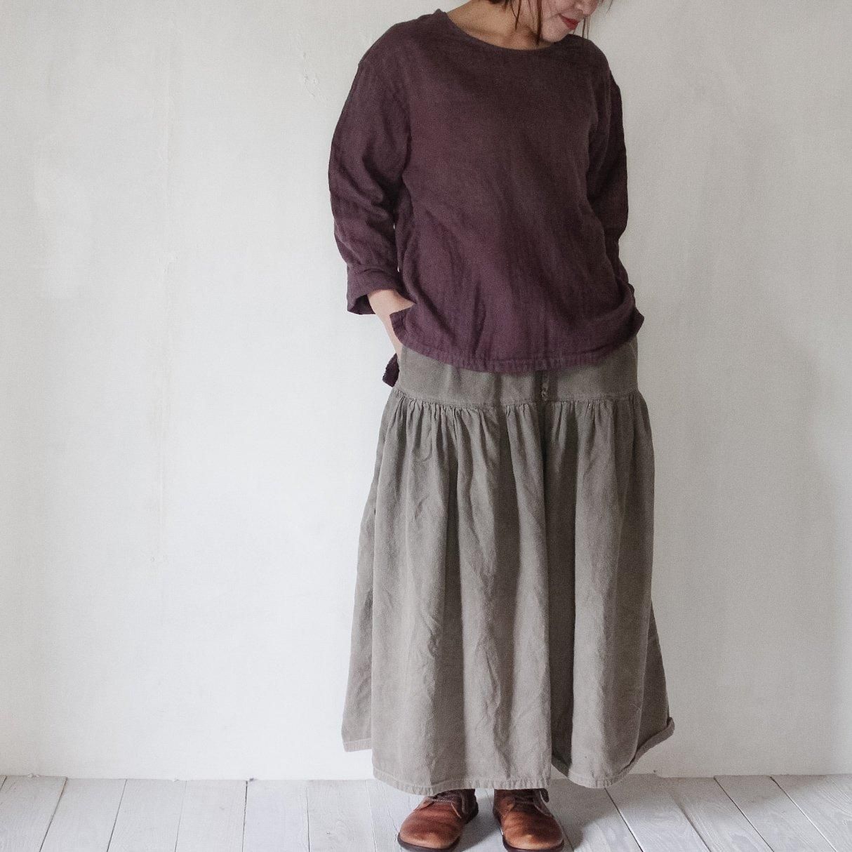 新品 usaato うさとの服 ウサト 天然素材 草木染め プルオーバー