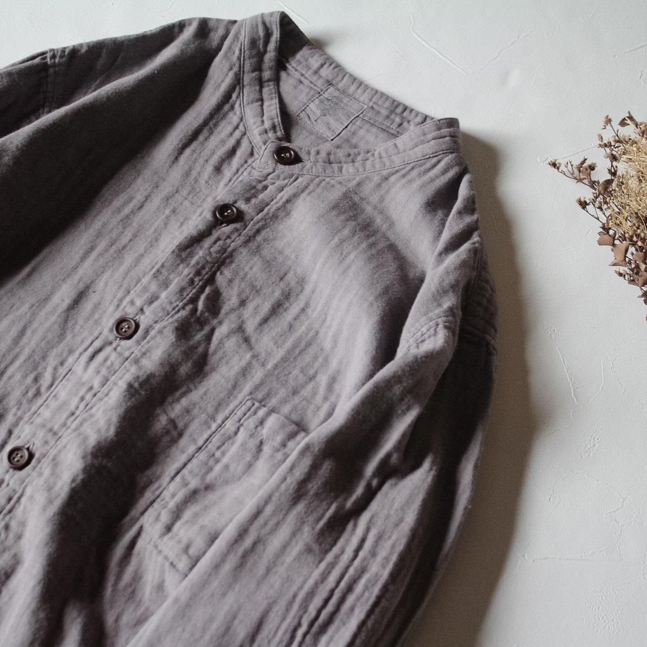 【ISTIST】草木染め gauze shirt 柑子色 ダブルガーゼ（L） 涼風-スズカゼ- | 草木染めダブルガーゼトップス - ISTIST