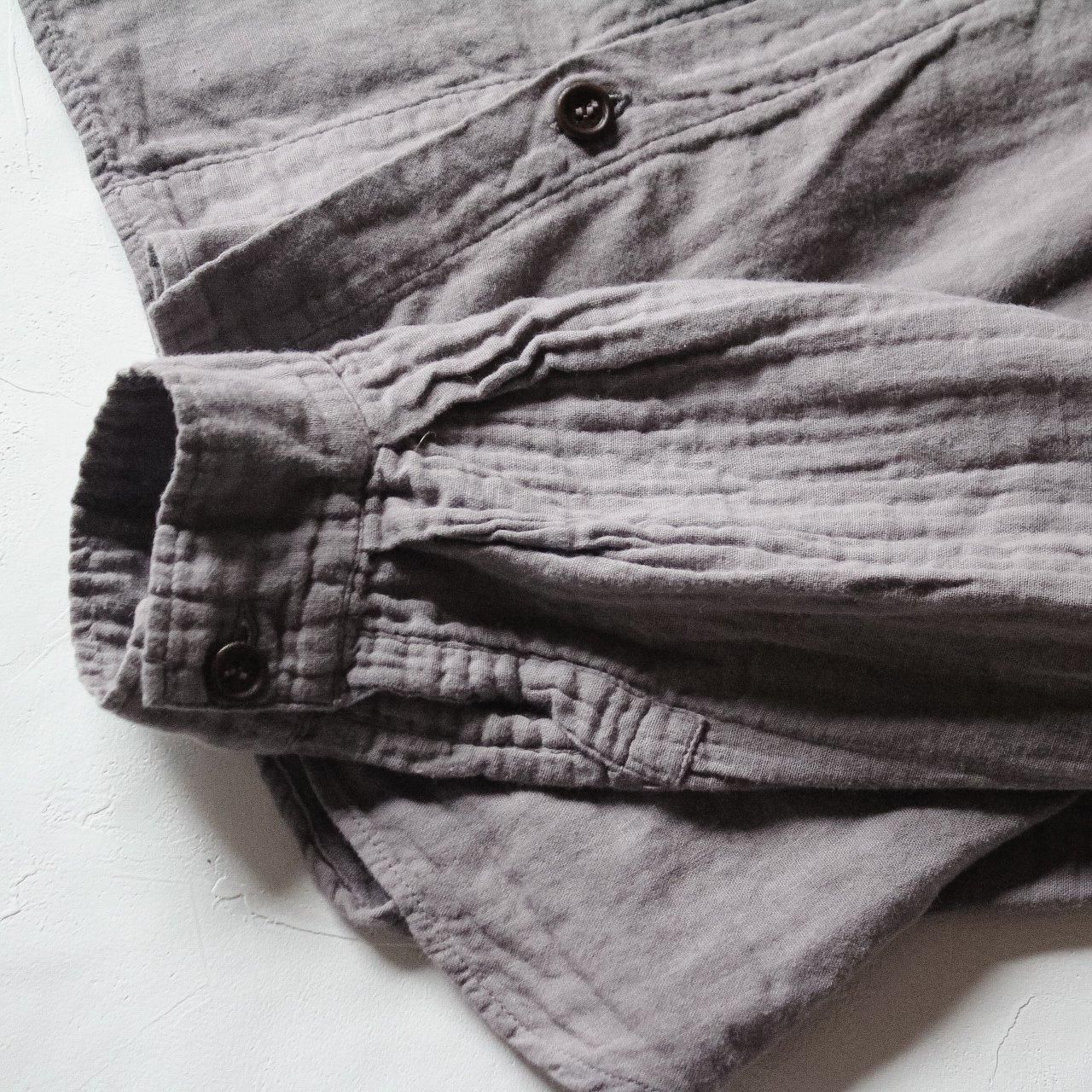 【ISTIST】草木染め gauze shirt 二人静 ダブルガーゼ（L） ISTIST】草木染め gauze shirt 二人静 ダブルガーゼ（L）