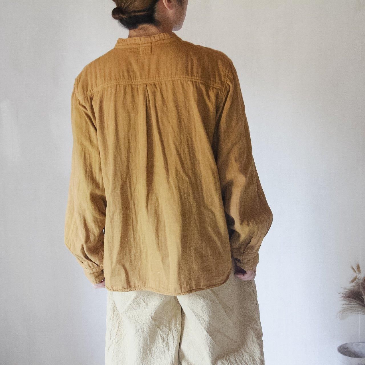 gauze shirt | 柑子色 - ISTIST -草木染めの服- naturalcolor/design